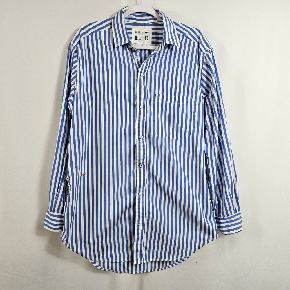 CISSA We Are Cisco The Men's Poplin Shirt in Riviera Stripe - M/L